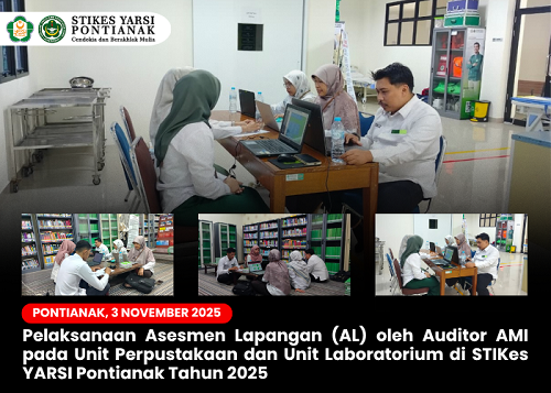pelaksanaan-asesmen-lapangan-al-oleh-auditor-ami-pada-unit-perpustakaan-dan-unit-laboratorium-di-stikes-yarsi-pontianak-tahun-2025